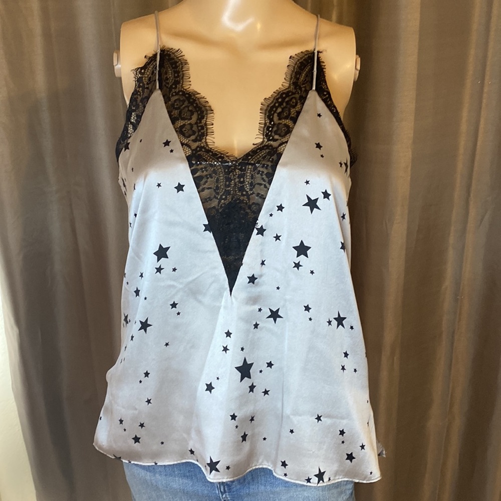 RARE AND SOLD OUT! NWOT CAMI NYC star silk lace cami